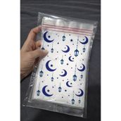 İnci Fix Yapışkanlı 25 li 13x23 Ramazan Temalı OPP Hediye Poşeti Bayram Hurma Şeker Lokum Poşeti