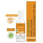 Incia Spf 50+ 100 ml Doğal Tüm Aile İçin Güneş Losyou
