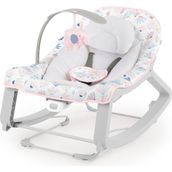 Ingenuity Keep Cosy 3'ü 1 Arada Grow With Me Titreşimli Ana Kucağı ve Bebekten Yürümeye Başlayan Çocuk Salıncak - Burst (Pembe), Yeni Doğan ve Üzeri - Gri