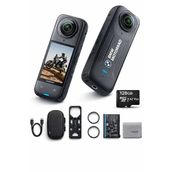 Insta360 X4 BMW Motorrad Edition 8K 128 GB Hafıza Kartlı 360 Aksiyon Kamerası Set