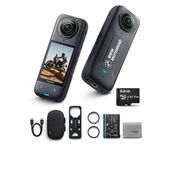 Insta360 X4 BMW Motorrad Edition 8K 64 GB Hafıza Kartlı 360 Aksiyon Kamerası Set