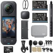 Insta360 X5 360° Aksiyon Kamerası 128GB Motosiklet Seti 8K Çözünürlük ve 2400 mAh Batarya