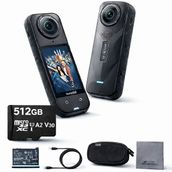 Insta360 X5 360 Derece Aksiyon Kamerası Shoot Ready Set - 512 GB Micro SD Dahil