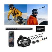 Insta360 X5 Aksiyon Kamerası Kar Kiti Ultra Geniş Açılı Çekim Özelliği ile 64GB Micro SD Kart