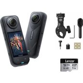 INSTA360 X5 Aksiyon Kamerası - Motosiklet Kiti (1 Tb) - Gri