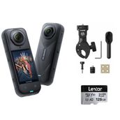 INSTA360 X5 Aksiyon Kamerası - Motosiklet Kiti 128 GB (Heavy)