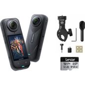 INSTA360 X5 Aksiyon Kamerası - Motosiklet Kiti 512 GB (Heavy)