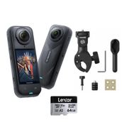 INSTA360 X5 Aksiyon Kamerası - Motosiklet Kiti 64 GB (Heavy)