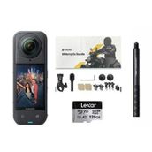 Insta360 X5 Aksiyon Kamerası - Motosiklet Kiti (BATARYA VE GOLD KART)