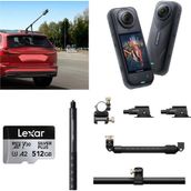 Insta360 X5 Aksiyon Kamerası - Racing Araç Kit 2 yıl resmi distrübütör garantili