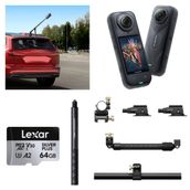 INSTA360 X5 Aksiyon Kamerası - Racing Araç Kit 64 GB