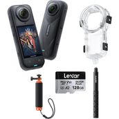 INSTA360 X5 Dalış Paketi 128 GB Su Geçirmez Özellikli Aksiyon Kamerası ile Eğlenceli Anılar