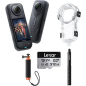 INSTA360 X5 Dalış Paketi 512 gb Su Geçirmez Özellikli Aksiyon Kamerası ile Eğlenceli Anılar
