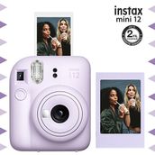 Instax Mini 12 Lila Fotoğraf Makinesi ve Fotoğraf Çerçeve Seti