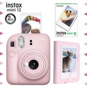 Instax Mini 12 Pembe 10'lu Film Mini Albüm ve Fotoğraf Makinesi Seti