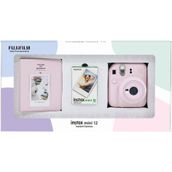 Instax Mini 12 Pembe 10'lu Film PVC Albüm Bundle Box ve Fotoğraf Makinesi