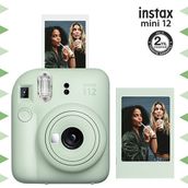 Instax Mini 12 Yeşil Fotoğraf Makinesi ve Fotoğraf Çerçeve Seti