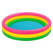 Intex 57412 Renkli Şişme Taban 3 Bölme Havuz 114 cm, su sporları, plaj malzemesi, şişme ürün, yüzme aksesuarı, kamp, dalış, güvenlik