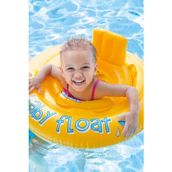 İntex Baby Float Bebekler İçin Oturaklı Can Simidi Oturma Yaslan Yeri Olan Havuz Deniz Simidi 70 Cm 6 Ay+