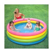 Intex Dört Boğumlu Sunset Şişme Havuz 168 x 46 cm Renkli Tasarım ile Çocuklar İçin Eğlenceli Yaz