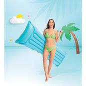 intex Düz Renkli Deniz Yatağı - Havuz Yatağı - Şişme Deniz Yatağı - Şişme Yatak - Deniz Yatağı 183X69 Cm. - Mavi
