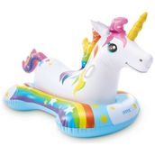 intex Sihirli Unicorn Binici 163x86 cm Geniş Tabanlı Şişme Deniz Yatağı