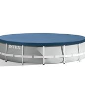 Intex Yuvarlak Metal Çerçeve Havuz Örtüsü, Mavi, 4,6 m