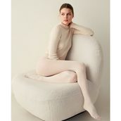 İntive Lingerie Penti 40 Den Micro Mat Ağlı Burunlu Box Body Opak Vanilya Külotlu Çorap