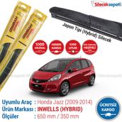 Inwells Honda Jazz Hybrid 2009-2014 Silecek Takımı