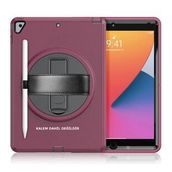 iPad 10.2 7.Nesil Hand Strap - Mürdüm Tablet Kılıfı