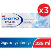 İpana 3D White Luxe Sigara İçenler İçin 3x75 ml Diş Macunu