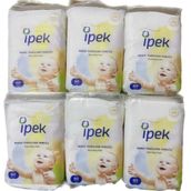 İpek 6x60 Adet Bebek Temizleme Pamuğu