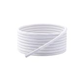 ipekbazaar 150 cm Yuvarlak Mumlu Bağcık, Spor Klasik Ayakkabı Bağcığı İpi, 1 Çift, Beyaz