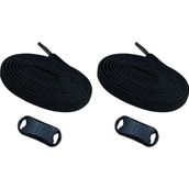 ipekbazaar Takbırak Lastikli Ayakkabı Bağcığı Bağlanmayan Akıllı Pratik Bağcık, Bot, Çocuk, Spor.. Için Uygun - Siyah