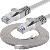 IRENIS CAT7 Gri 1 metre Yassı FTP Ethernet Network Lan İnternet Kablosu