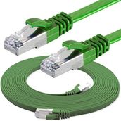 IRENIS CAT7 Yeşil 2 mt Yassı FTP 5 Adet Ethernet Network Lan İnternet Kablosu