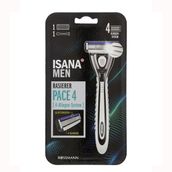 Isana Men Krom ve Teflon Kaplı Oynar Başlı Hassas Ciltler İçin Tıraş Bıçağı