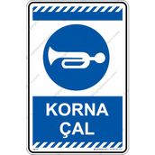 İsg Tabelam Korna Çal/35x50cm/fosforlu kompozit - 35 x 50 cm