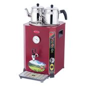 Işıkgaz Silverinox 23 L 2 Demlikli SLVR-EL-02K Elit Jumbo Kazanı Çay Makinesi