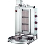 Işıkgaz Silverinox 3 Radyanlı Doğalgazlı Üstten Motorlu Döner Ocak