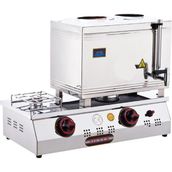 Işıkgaz Silverinox 30'luk Doğalgazlı 20 lt 2 Demlikli Çay Kazanı