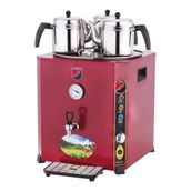 Işıkgaz Silverinox 36 L 3 Demlikli SLVR-EL03K Elit Jumbo Kazanı Çay Makinesi