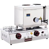 Işıkgaz Silverinox 40'lık Doğalgazlı 30 lt 2 Demlikli Çay Kazanı