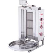 Işıkgaz Silverinox Doğalgazlı 3 Radyanlı Üstten Motorlu Döner Ocağı