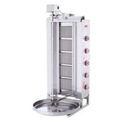 Işıkgaz Silverinox Doğalgazlı 5 Radyanlı Üstten Motorlu Döner Ocağı