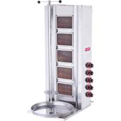Işıkgaz Silverinox Endüstriyel Lpg Tüplü 5 Radyanlı Döner Ocağı Makinesi