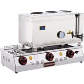 Işıkgaz Silverinox Lpg Tüp Elektrikli 40 lt 3 Demlikli Çay Kazanı