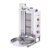 Işıkgaz Silverinox Lpg Tüplü 3 Radyanlı Üstten Motorlu Döner Ocağı