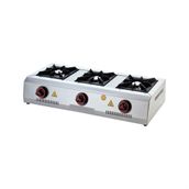Işıkgaz Silverinox SLVR-2906 Endüstriyel Doğalgazlı Set Üstü Mini Üçlü 3 Gözlü Ocak