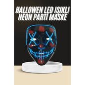 Işıklı LED Maske Parti Eğlence Maskesi Hallowen Neon Maske